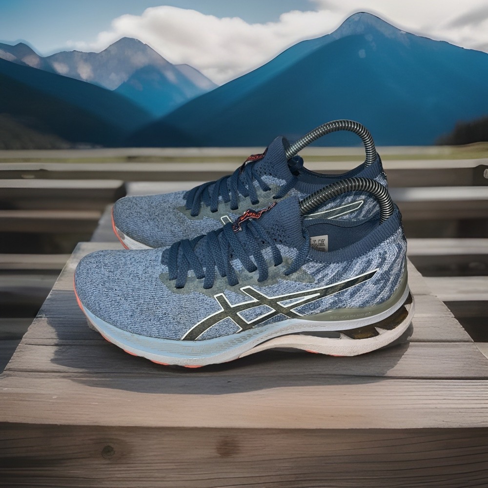 Asics Blue Athletic Running Shoes